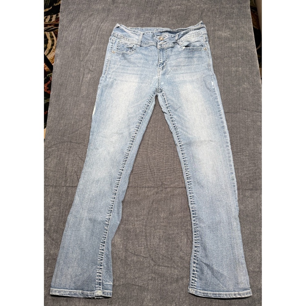 WallFlower Luscious Curvy Fit Bootcut Jeans Womens 13 Blue 30x28 WFM12801B